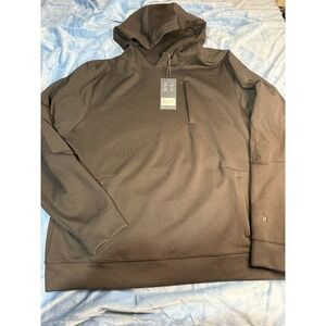 VRST Men's Pinnacle Fleece Hoodie Zippered Pocket Black - XL - Moisture Wicking